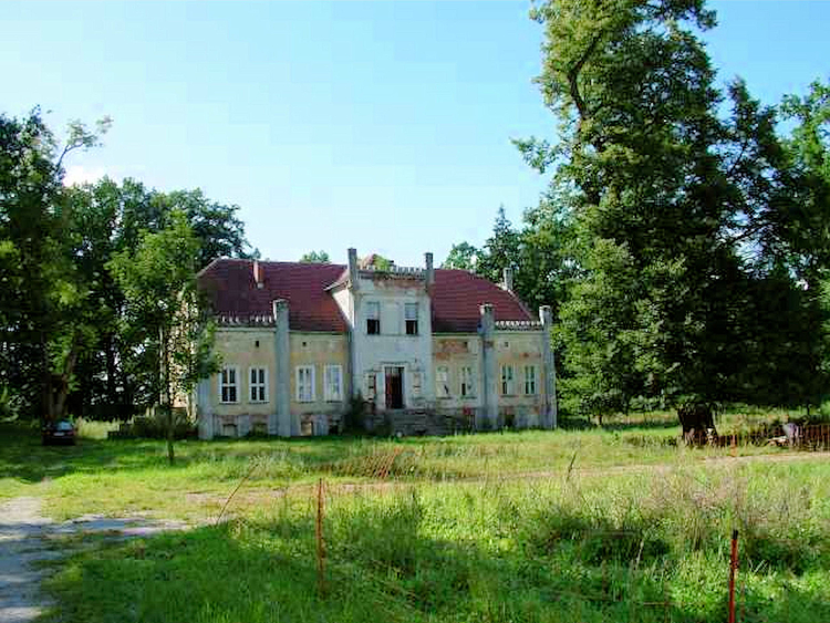 Zabytkowy pałac w Czaplicach wybudowany w 1857 roku.
