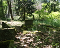 Na zdjęciu widać nagrobki znajdujące się na cmentarzu ewangelickim.                                                                                                                                     