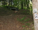 Na zdjęciu widać schron dwusektorowy. Znajduje się on na trasie bunkrów, niedaleko schronu bojowo-obserwacyjnego.                                                                                       