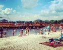 Na zdjęciu widać Plażę Miejską przy Wyciągu do Nart Wodnych i Wakeboardu w Szczecinku                                                                                                                   