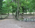 Zdjęcie przedstawia park w Stokach. Na pierwszym planie widać aleję spacerową.                                                                                                                          