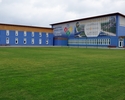 Zdjęcie przedstawia widok na Kompleks budynków Mrzeżyńskiego Centrum Sportu                                                                                                                             