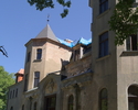 Zdjęcie przedstawia pałac w Pieńkowie od strony frontowej.                                                                                                                                              