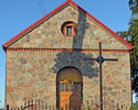 Zdjęcie przedstawia front kościoła w Nielepie, widok od strony zachodniej.                                                                                                                              