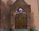 Kościół w Jaglicach - portal wejściowy                                                                                                                                                                  