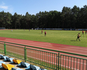Zdjęcie przedstawia stadion miejski w Złocieńcu.                                                                                                                                                        