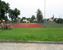 Zdjęcie przedstawia boisko Orlik w Złocieńcu.                                                                                                                                                           