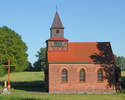 Zdjęcie przedstawia kościół w Suchej, widok od strony zachodniej.                                                                                                                                       