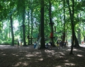 Zdjęcie przedstawia atrakcje znajdujące się w Parku Linowym.                                                                                                                                            