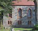 Zdjęcie przedstawia ścianę kościóła filialnego pw. Bożego Ciała.                                                                                                                                        