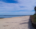 Zdjęcie przedstawia plażę nad Bałtykiem w pobliżu miejscowości Kopań.                                                                                                                                   