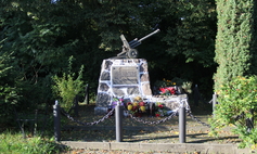 Pomnik w Chlebowie upamiętniający polskich artylerzystów
