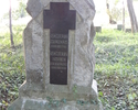 Zdjęcie przedstawia tablicę nagrobną na dawnym poewangelickim cmentarzu w Siadle Górnym                                                                                                                 