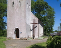 Zdjęcie przedstawia kościół pw. Chrystusa Króla w Pieńkowie od zachodniej strony.                                                                                                                       