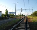 Na zdjęciu widnieje Dworzec kolejowy w Białuniu, widok od strony torów.                                                                                                                                 