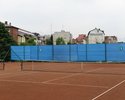 Zdjęcie przedstawia korty tenisowe w Złocieńcu.                                                                                                                                                         