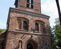 Zdjęcie przedstawia wieżę kościoła Maksymiliana Marii Kolbego.                                                                                                                                          