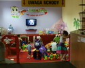 Widok przedstawia wnętrze sali Zik Zaka - sali zabaw dla dzieci.                                                                                                                                        