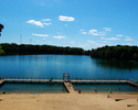 Zdjęcie przedstawia jezioro Bobrowo Duże.                                                                                                                                                               