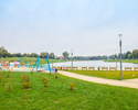 Zdjęcie przedstawia miejskie kąpielisko w Wodnej Dolinie w Koszalinie.                                                                                                                                  
