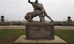Hercules fighting a centaur