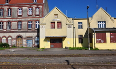 The narrow-gauge railway station