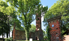 The ruins of a church in Karwowo