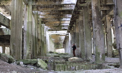 Ruins of a former synthetic gasoline factory
