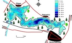 Mapy batymetryczne jezior w gminie Borne Sulinowo
